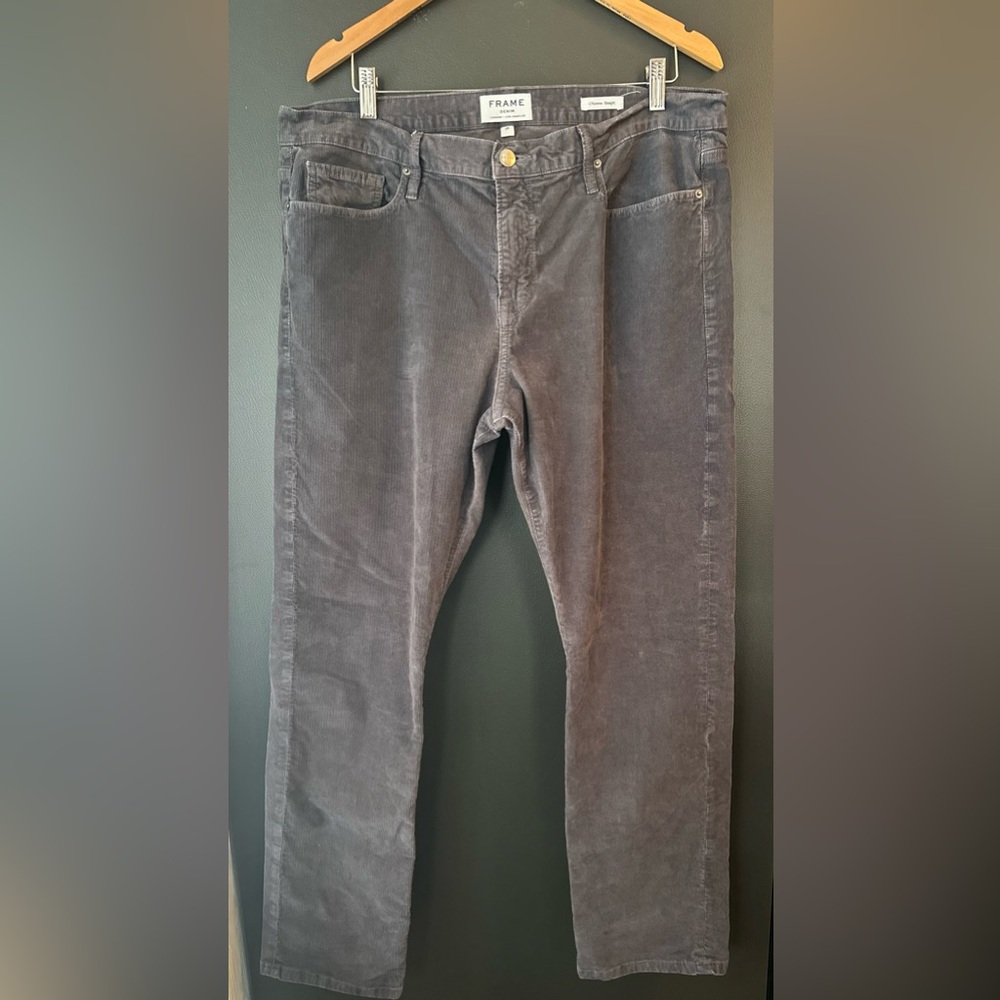FRAME Denim Mens Corduroy pants L'Homme Straight  SIZE 38 38x30 LMH16W